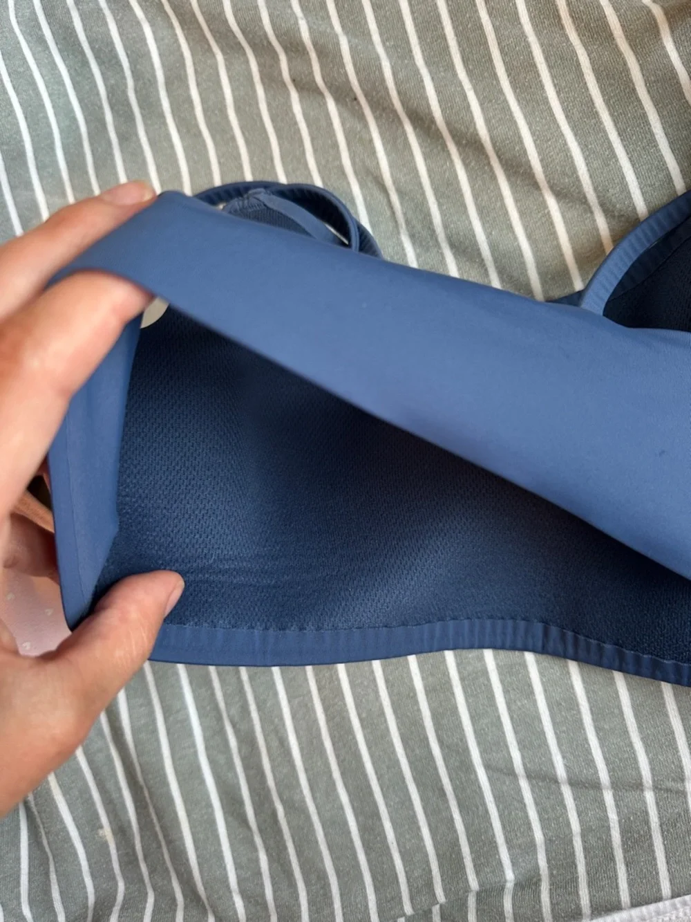 lululemon athletica navy blue sports bra